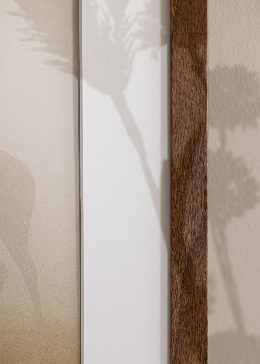 Ramme Stilren Warm Brown 70x100 cm - Passepartout Hvit 59,4x84 cm (A1)