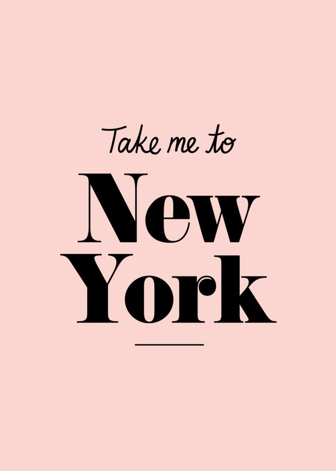 Take me to New York - Pink Plakat