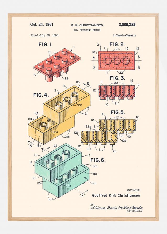 Patent Print - Lego Colors Plakat