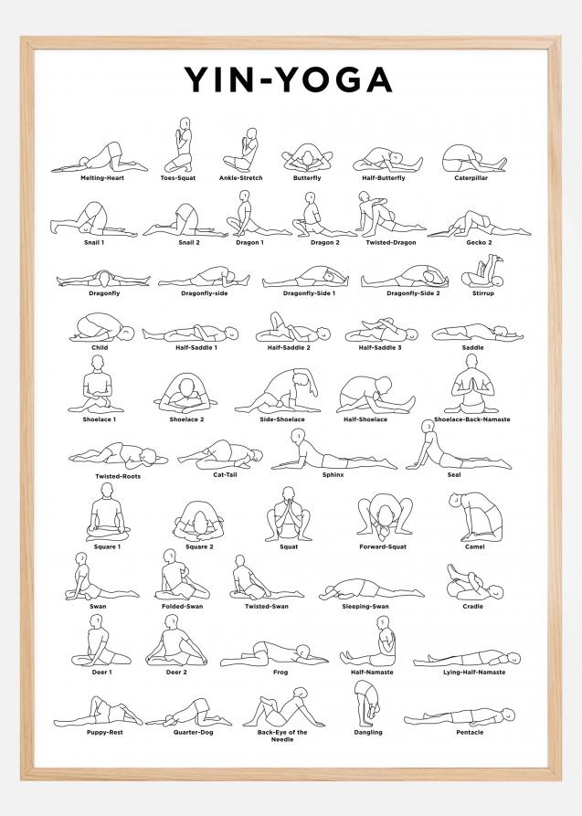 Yoga - White Plakat