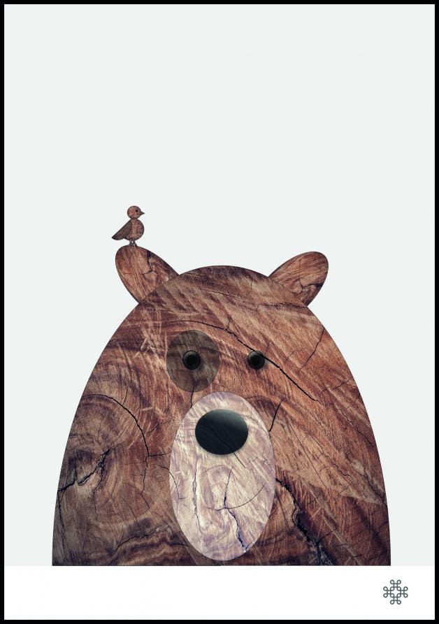 Wood bear Plakat