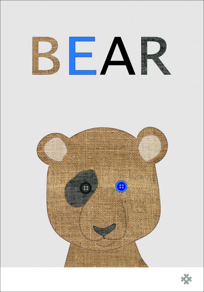 Fabric bear Plakat
