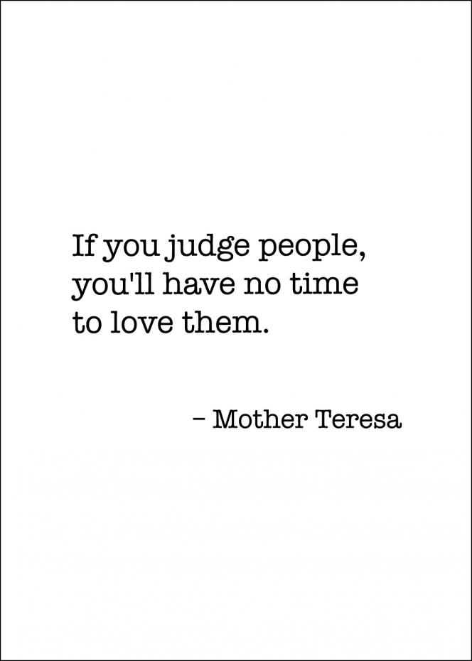 Mother Teresa Quote Plakat