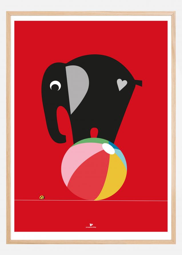 Elephant - Red Plakat