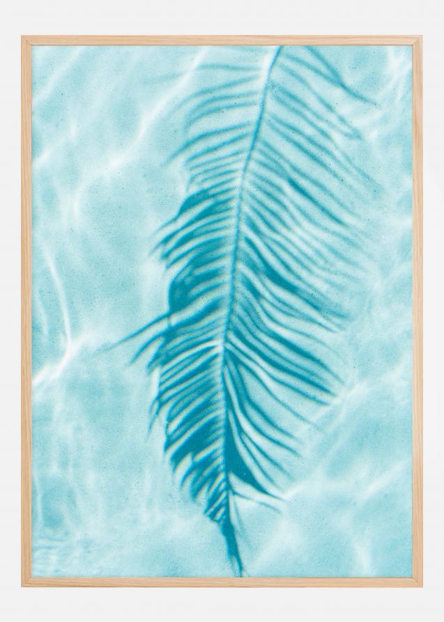 Turquoise Palm Leave Plakat