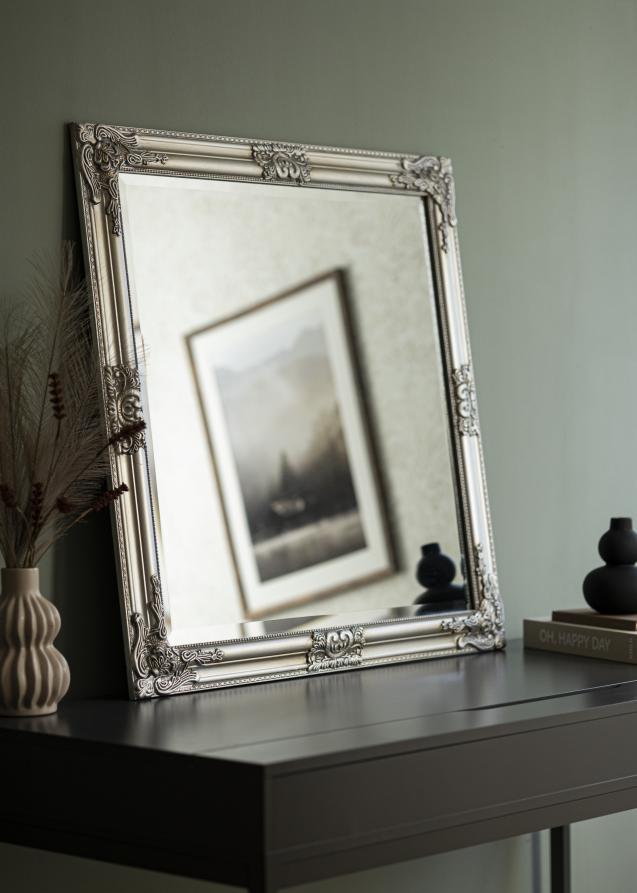 Speil Bologna Sølv 80x80 cm