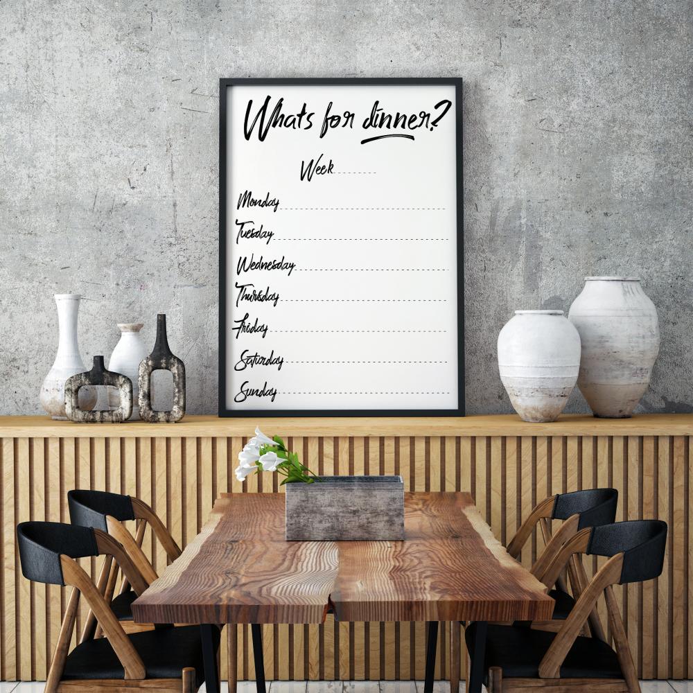 Whats For Dinner I - White Plakat