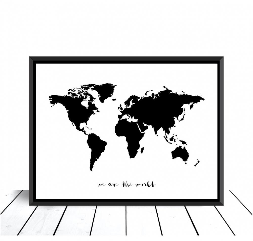 We are the world - Svart