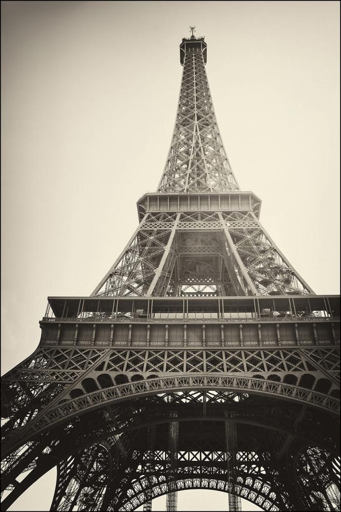 Eiffel tower II Black & White 50x70 cm