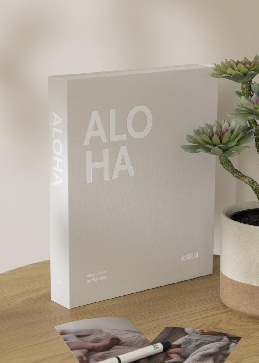 KAILA ALOHA - Coffee Table Photo Album (60 Svarte Sider / 30 Ark)