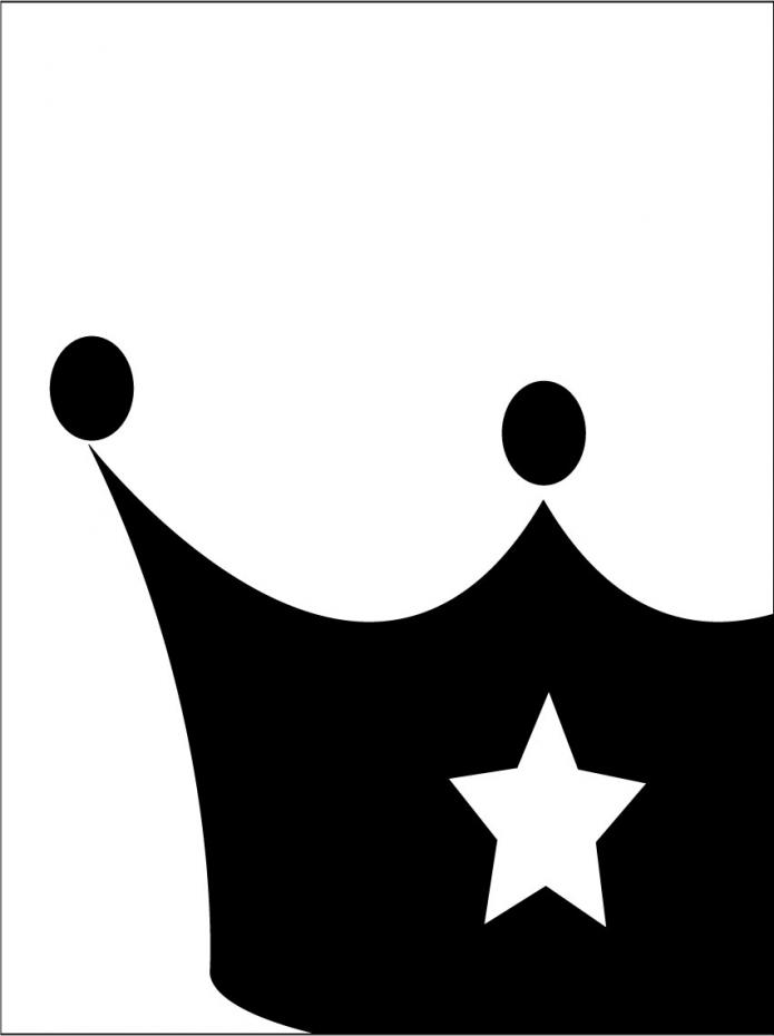 Prinsekrone - Svart Plakat