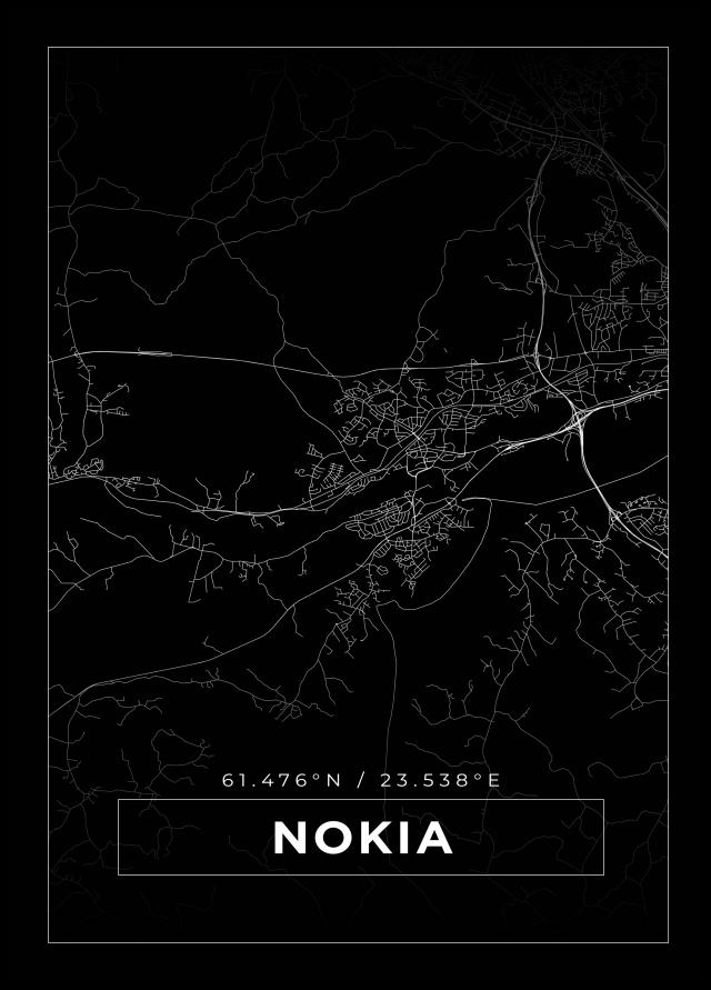 Kart - Nokia - Svart Plakat