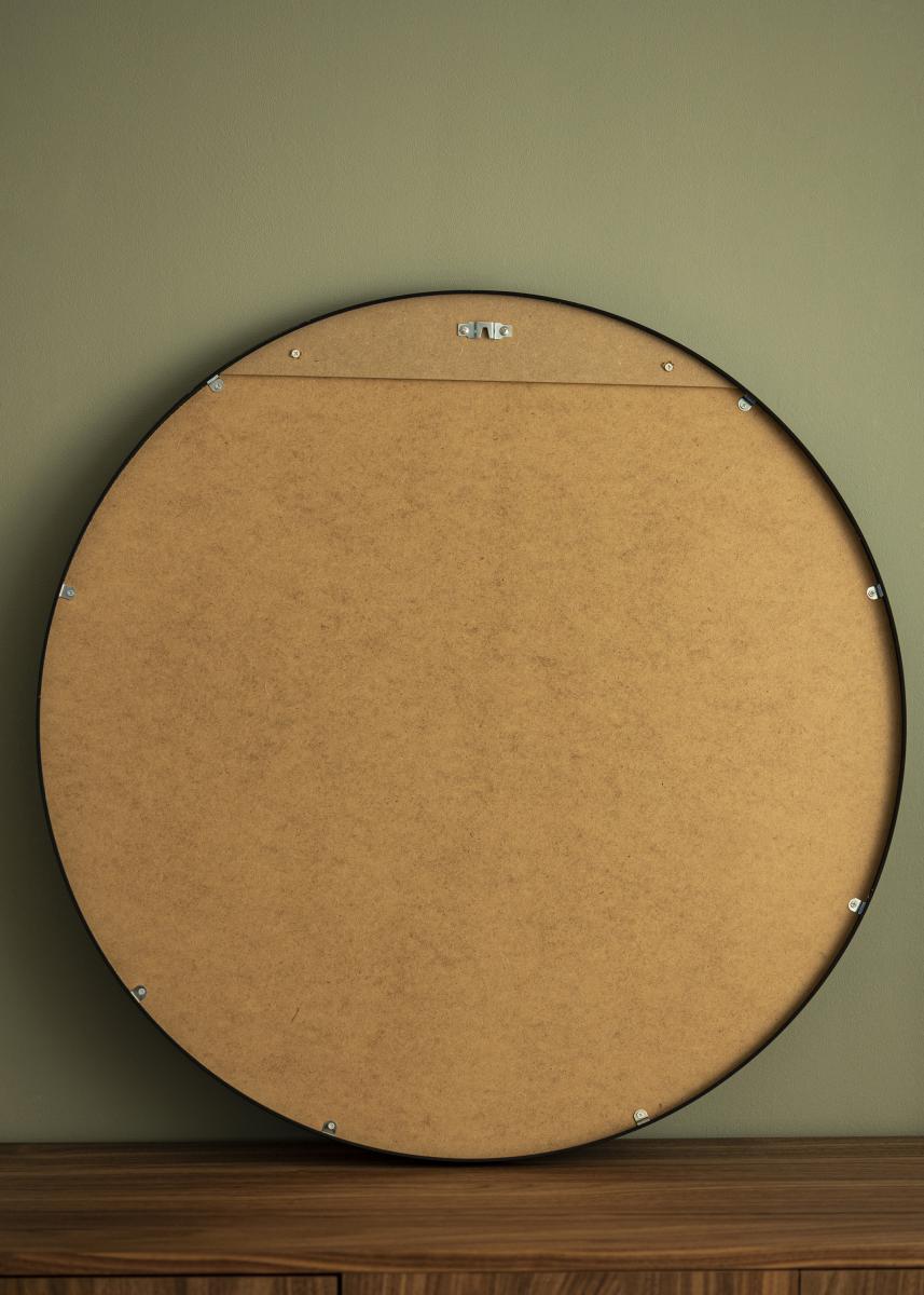 Speil Modern Svart 80 cm Ø