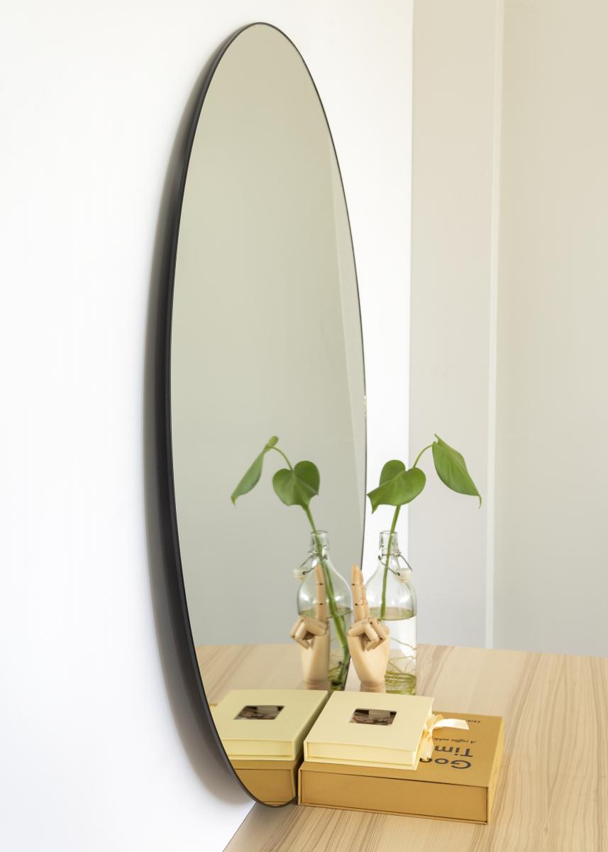 KAILA Round Mirror - Thin Black 100 cm Ø