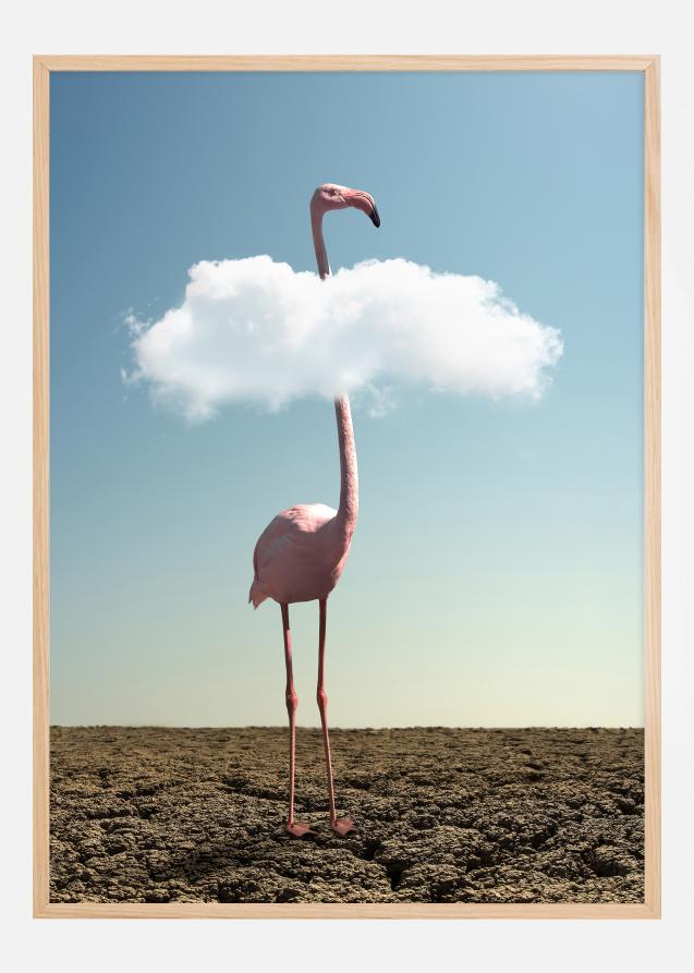 Cloudy Flamingo Plakat