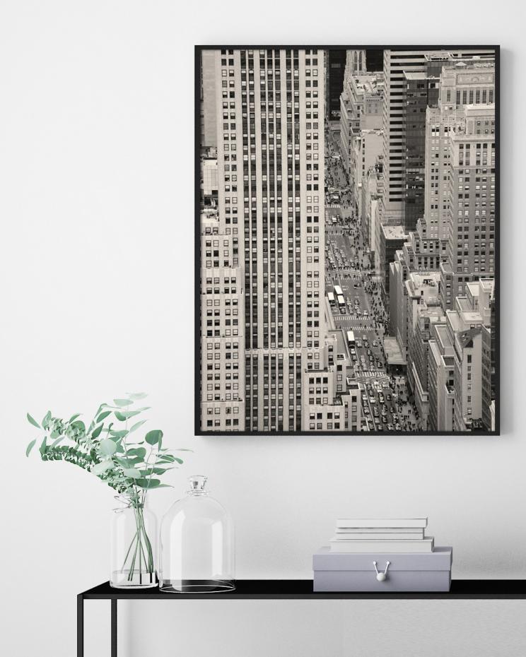 Skyscraper Black & White 50x70 cm