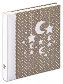 Stars & Moon - 28x30,5 cm (50 Hvite sider)