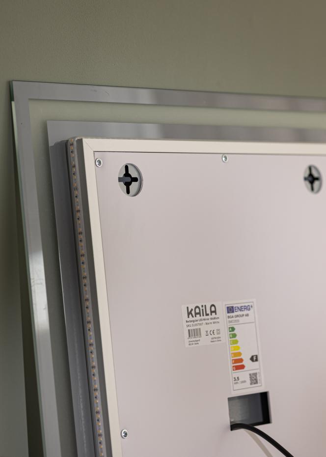 KAILA Speil Framed LED 60x80 cm