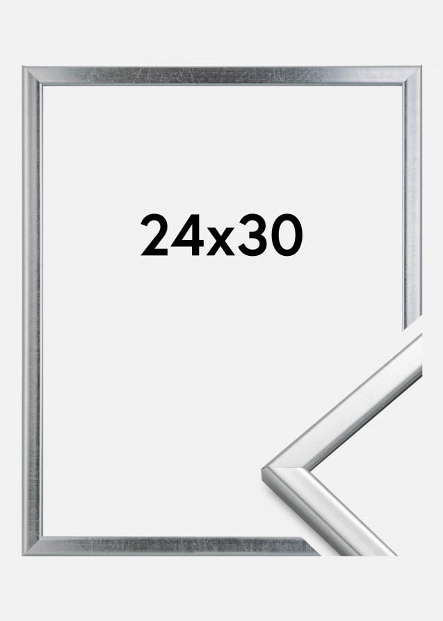 Ramme Slim Matt Antirefleksglass Sølv 24x30 cm