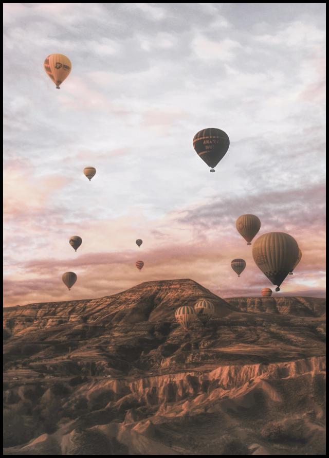 Cappodocia Hot Air Balloon Plakat