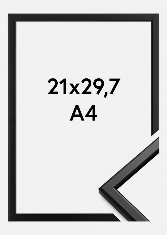 Ramme Slim Matt Antirefleksglass Svart 21x29,7 cm (A4)