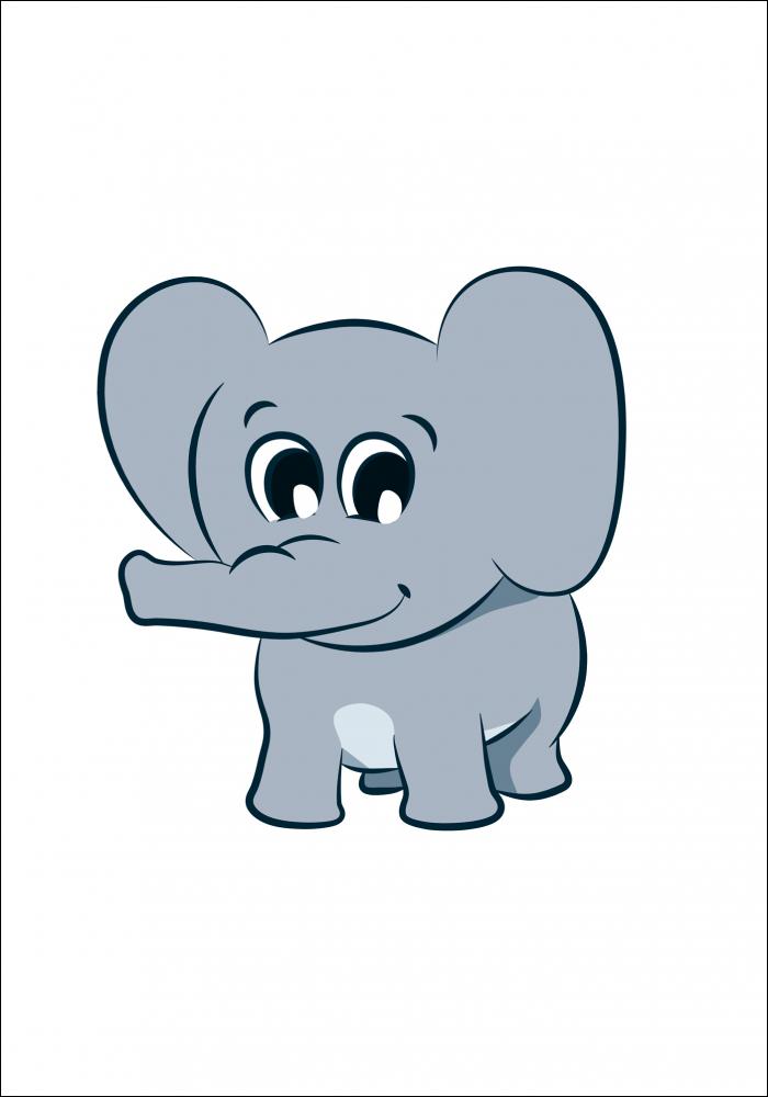 Verdens Dyr Poster - Elefant II