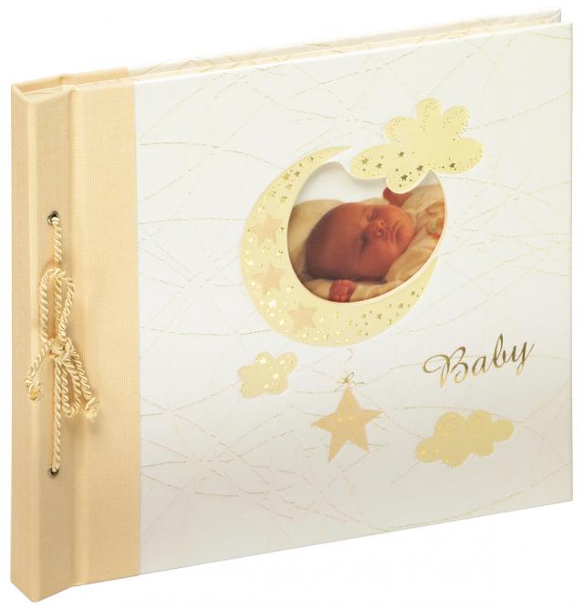 Babyalbum Bambini Maxi Creme - 28x25 cm (60 Hvite Sider / 30 Ark)
