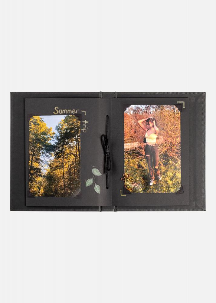Pac Mini Album Svart - 13,5x18,5 cm (12 Svarte sider / 6 ark)