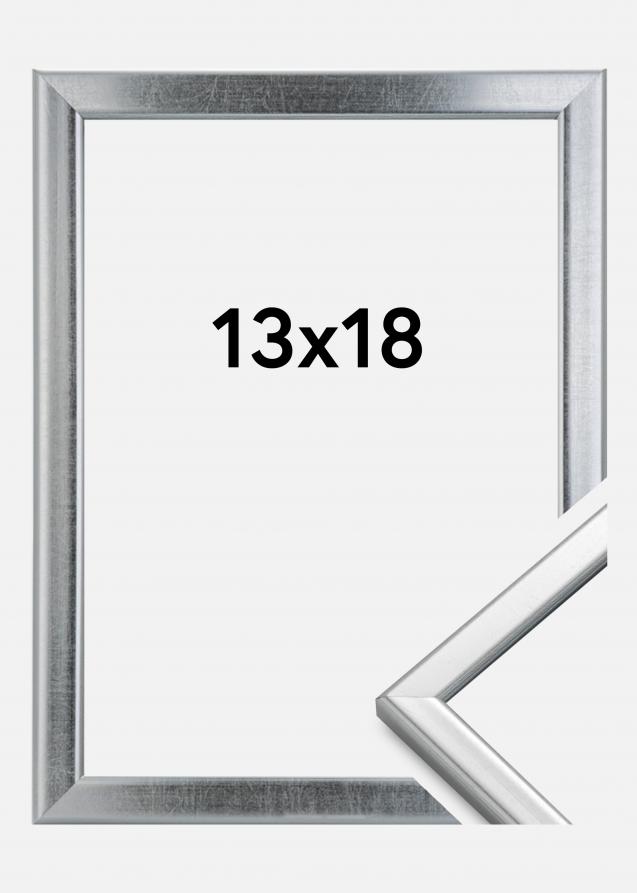 Ramme Slim Matt Antirefleksglass Sølv 13x18 cm