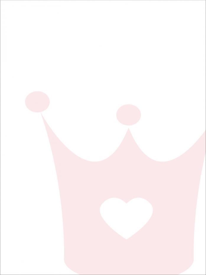 Prinsessekrone - Lyserosa Plakat