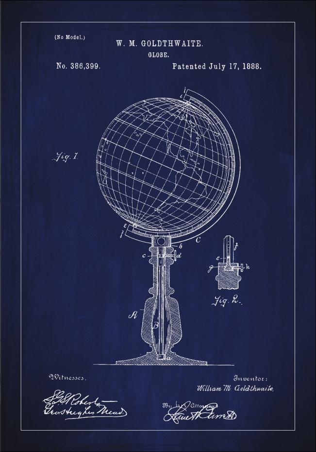 Patenttegning - Globus - Bl Plakat
