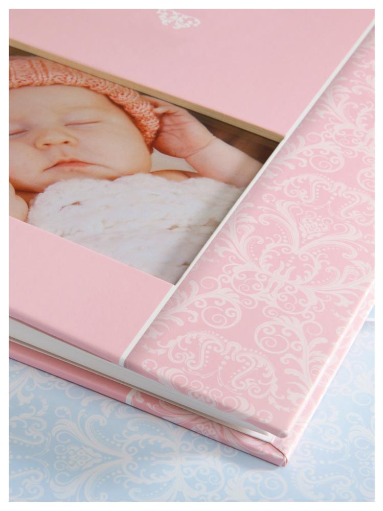 Daydreamer Girl Babyalbum Pink - 28x30,5 cm (50 Hvite sidor / 25 ark)