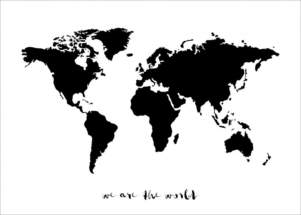 We are the world - Svart
