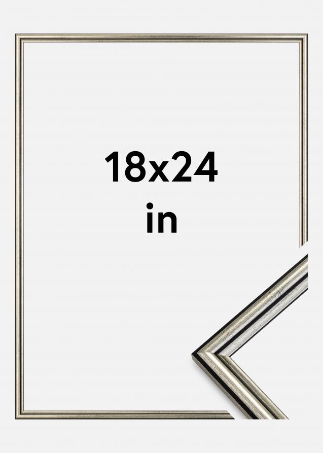 Ramme Horndal Akrylglass Sølv 18x24 inches (45,72x60,96 cm)