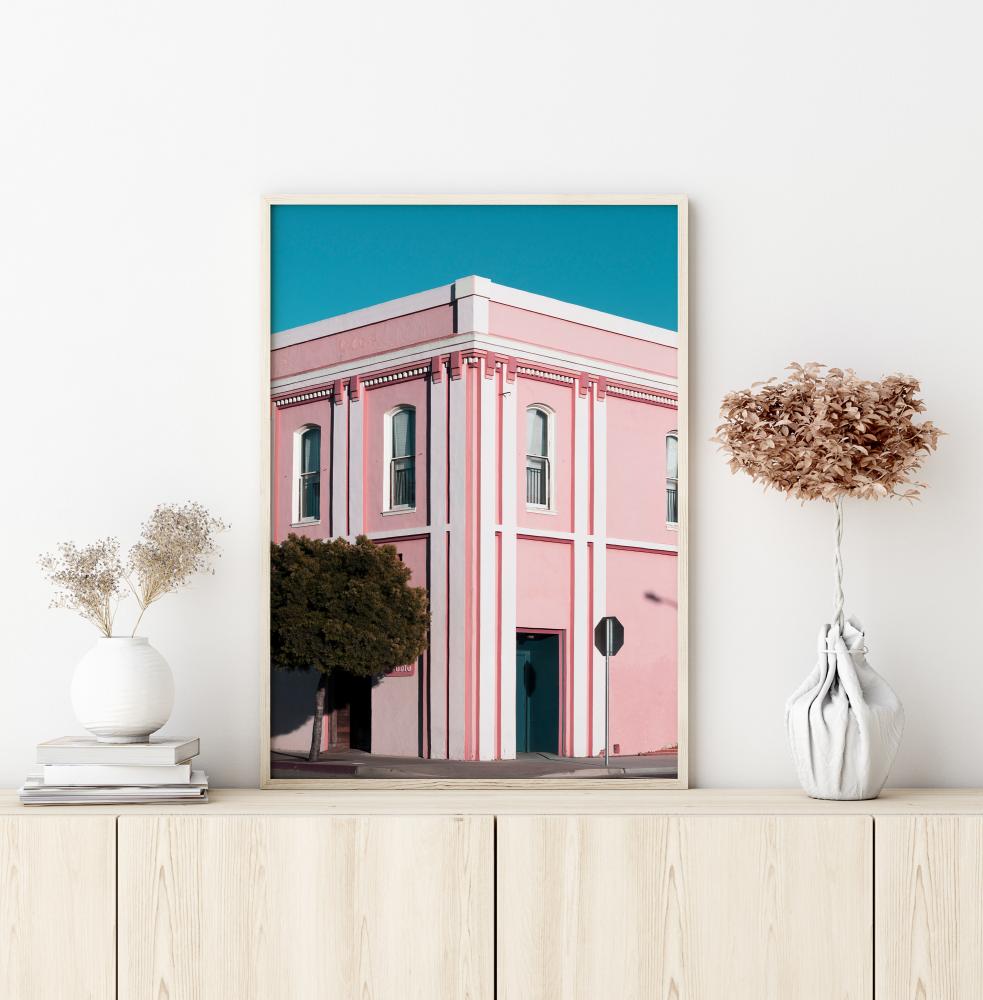 Pink Building Plakat