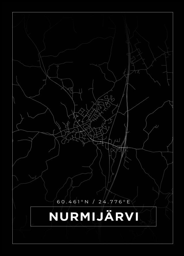 Kart - Nurmijärvi - Svart Plakat