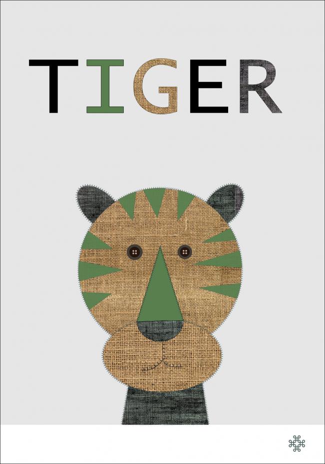 Fabric tiger Plakat