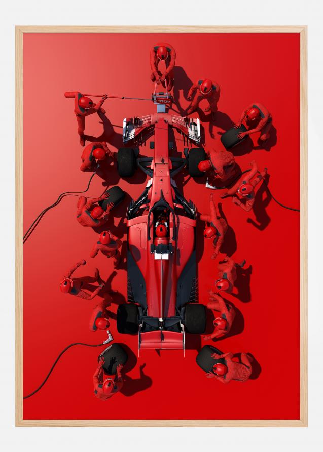Formula 1 red Plakat