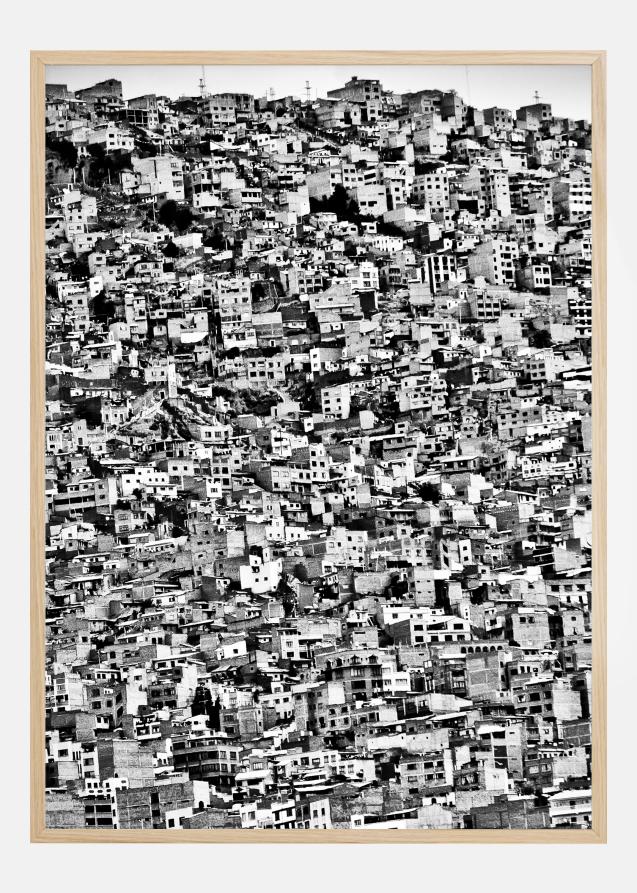 Favela Village in El Alto La Paz Bolivia Plakat