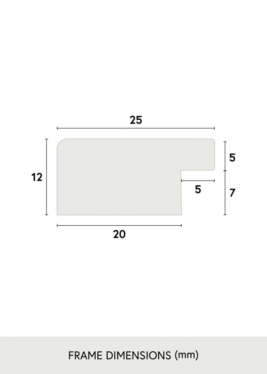 Ramme Trendline Akrylglass Hvit 84,1x118,9 cm (A0)