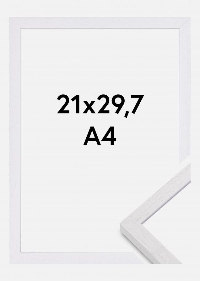 Ramme Glendale Matt Antirefleksglass Hvit 21x29,7 cm (A4)