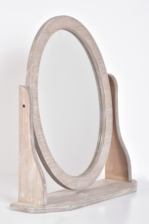 Speil Bella Oval Dressing Table Driftwood 46x49x12 cm
