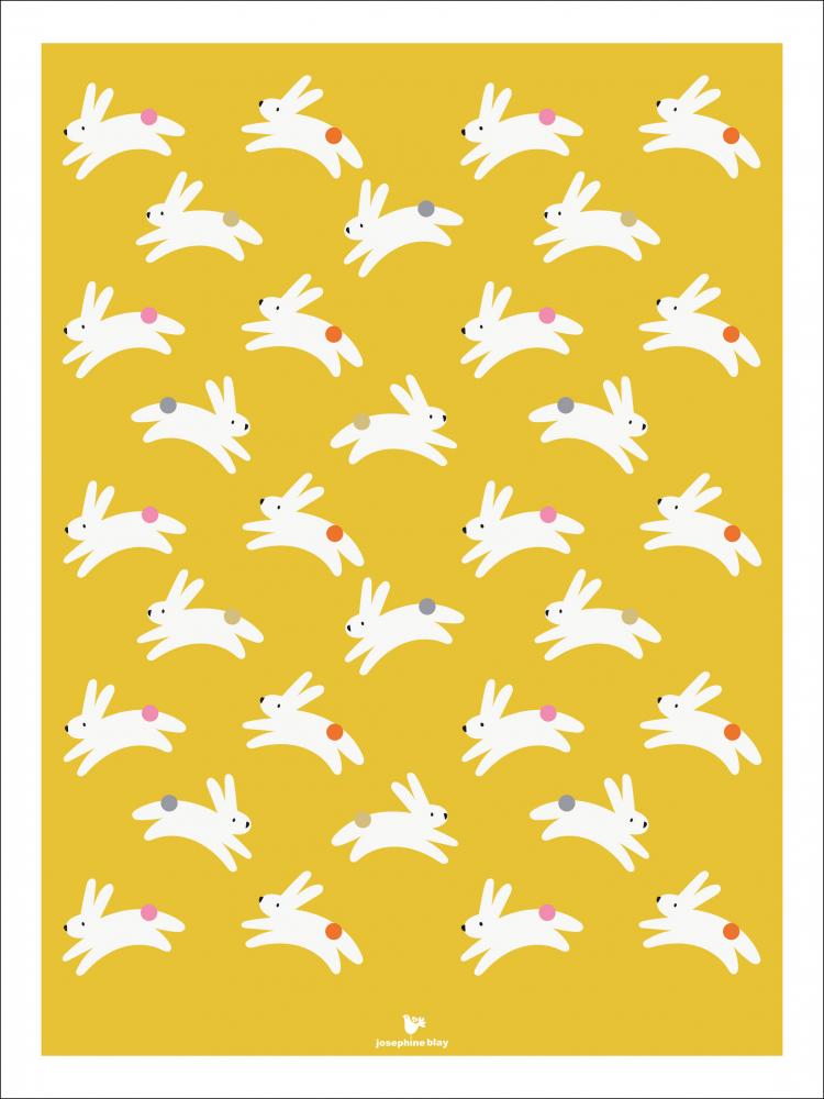 Rabbit - yellow Plakat