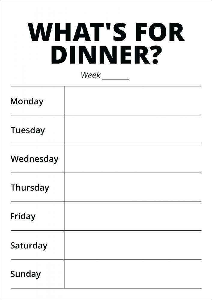 Whats For Dinner II - White