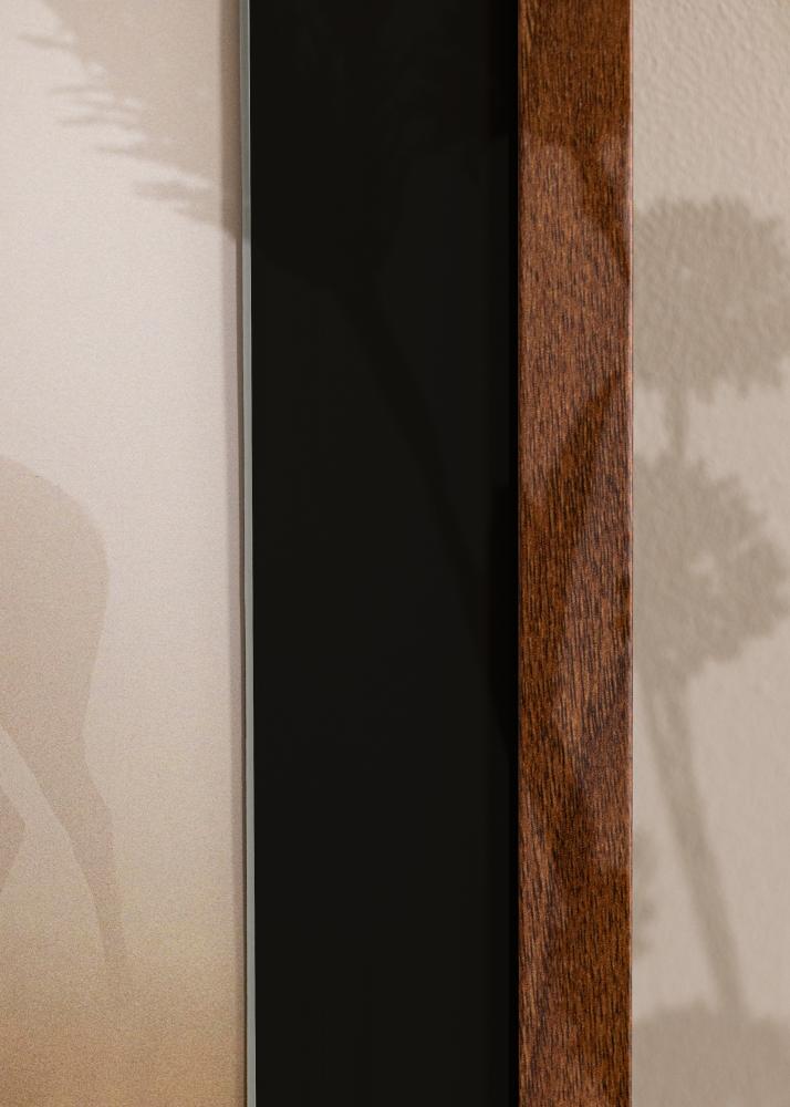 Ramme Stilren Warm Brown 30x40 cm - Passepartout Svart 21x29,7 cm (A4)