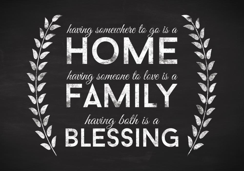 Home - Family - Blessing