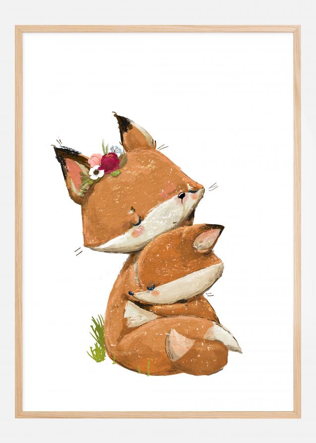 Fox Hugging Plakat