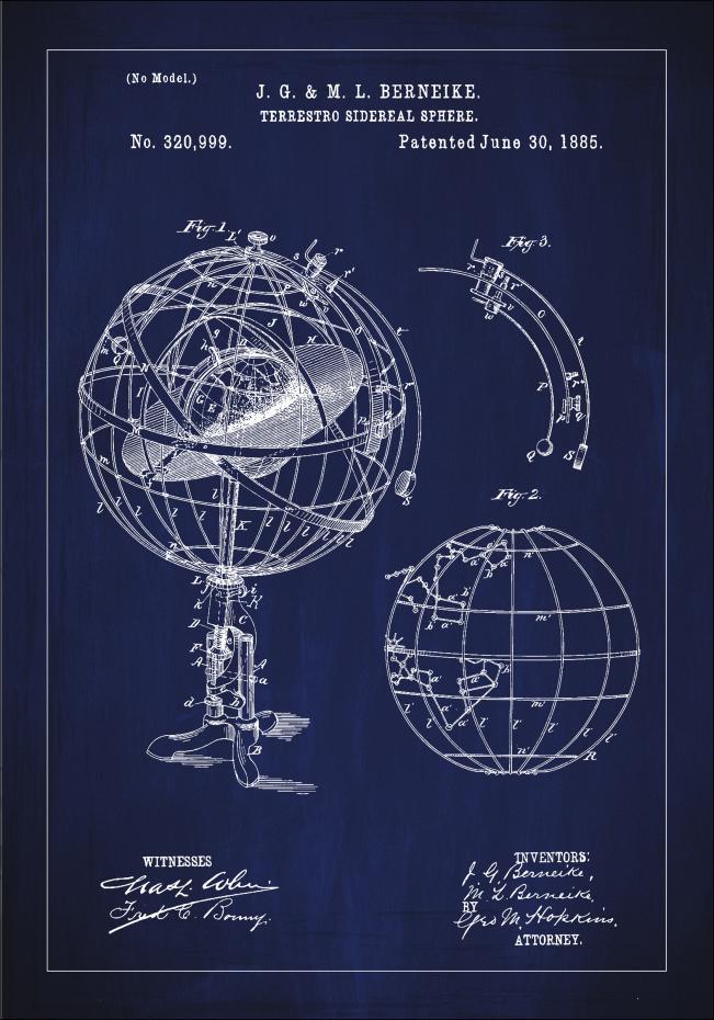 Patenttegning - Astronomisk modell - Bl