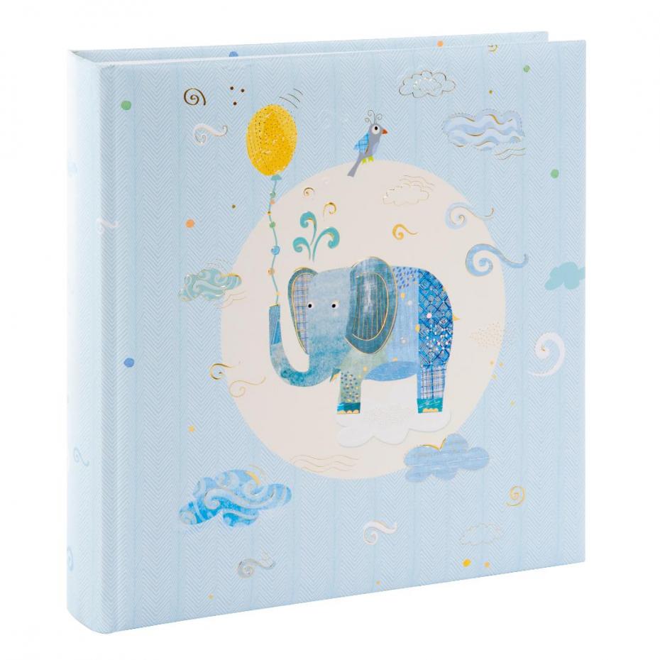 Blue Elephant Fotoalbum - 25x25 cm (60 Hvite sider / 30 ark)