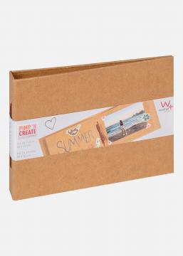 Pac Mini Album Brun - 15,5x11 cm (12 Brune sider / 6 ark)